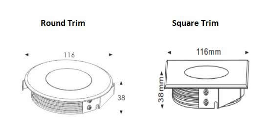 Round Recessed Floor Light Recessed LED Floor Light