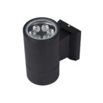 black outdoor down lighting